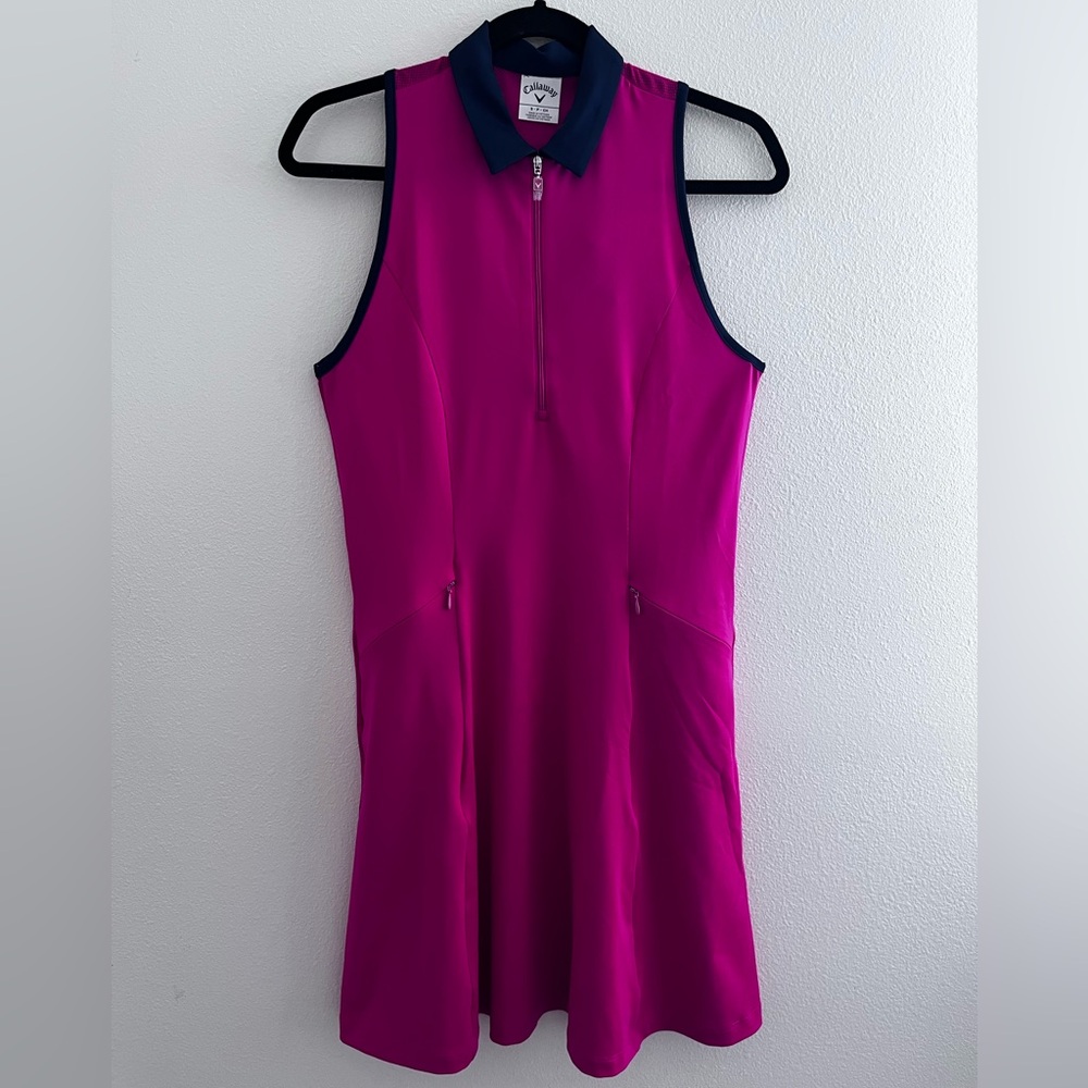 Callaway Women’s Golf Dress Hot Pink and Navy